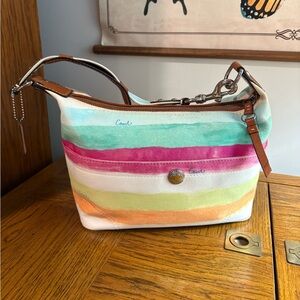 Coach Watercolor Small Hobo Bag